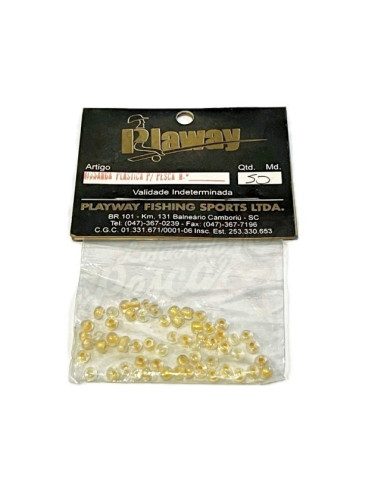 Perolas Plaway Amarelo 50pcs